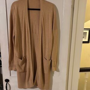 lululemon athletica Beige Open-Front Cardigan